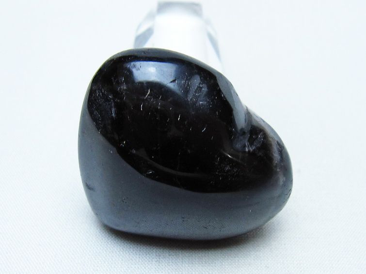 モリオン 置物 ハート 黒水晶 一点物 145-2070