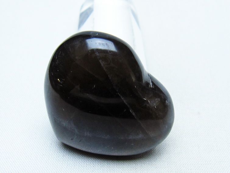 モリオン 置物 ハート 黒水晶 一点物 145-2071