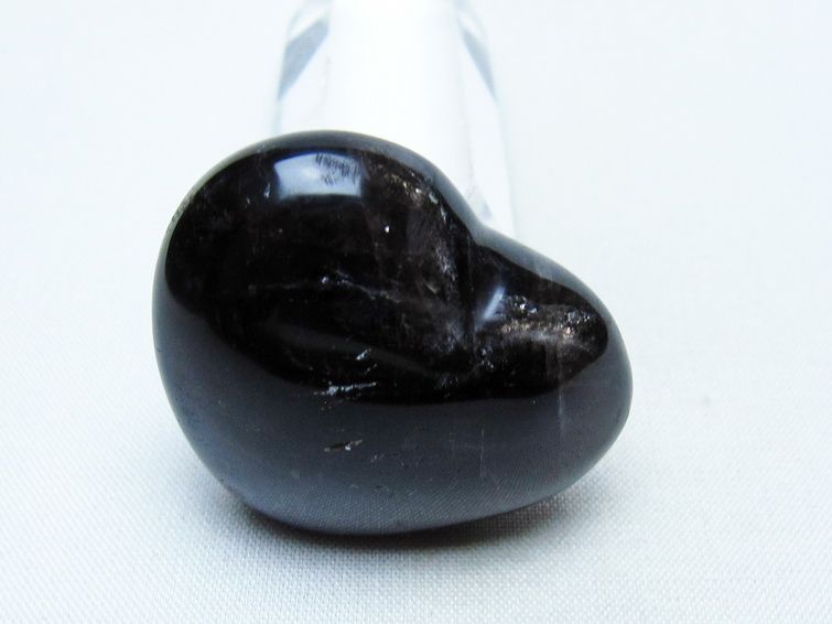 モリオン 置物 ハート 黒水晶 一点物 145-2080