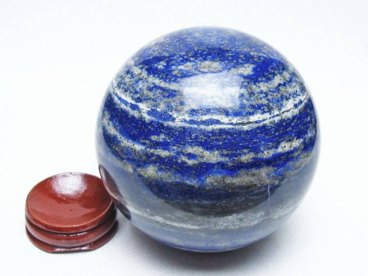 ラピスラズリ 丸玉 78mm スフィア 置物 一点物 151-10003