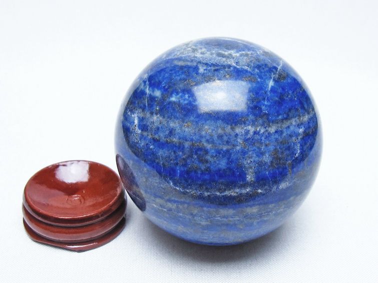 ラピスラズリ 丸玉 64mm スフィア 置物 一点物 151-10021