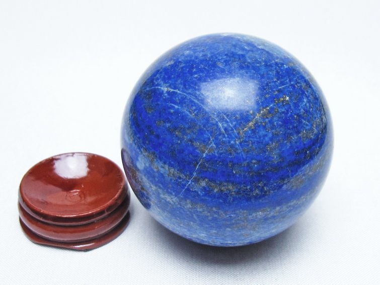 ラピスラズリ 丸玉 61mm スフィア 置物 一点物 151-10028