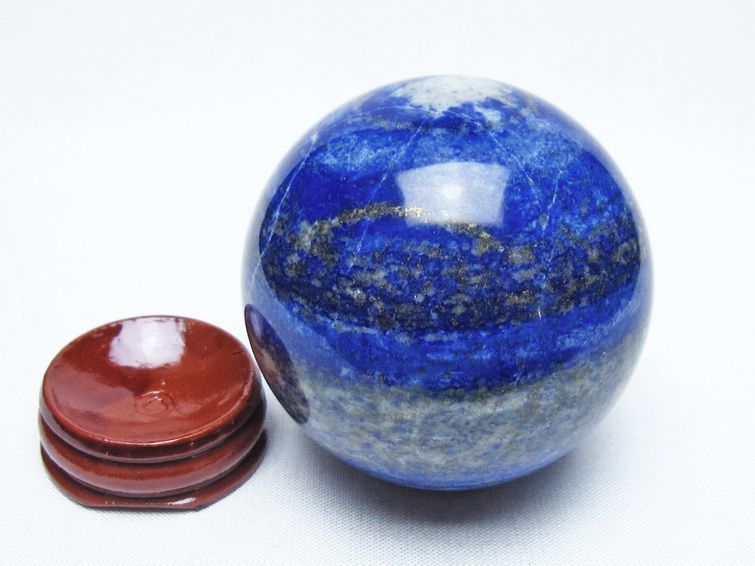 ラピスラズリ 丸玉 60mm スフィア 置物 一点物 151-10029