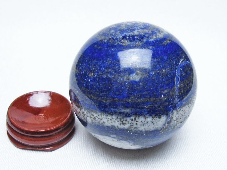 ラピスラズリ 丸玉 60mm スフィア 置物 一点物 151-10031