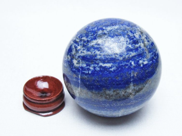 ラピスラズリ 丸玉 55mm スフィア 置物 一点物 151-10036
