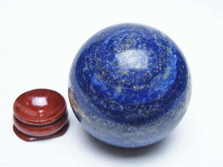 ラピスラズリ 丸玉 52mm スフィア 置物 一点物 151-10046