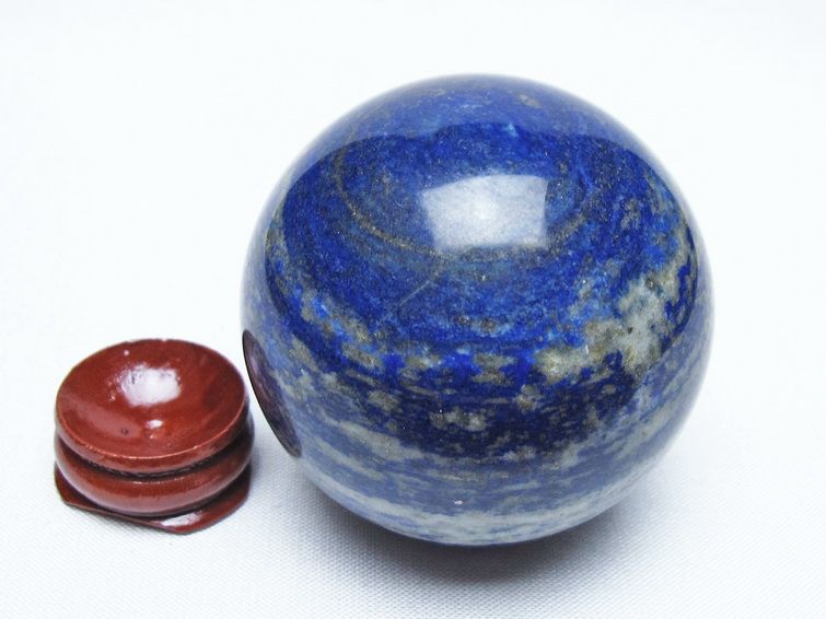 ラピスラズリ 丸玉 54mm スフィア 置物 一点物 151-10050