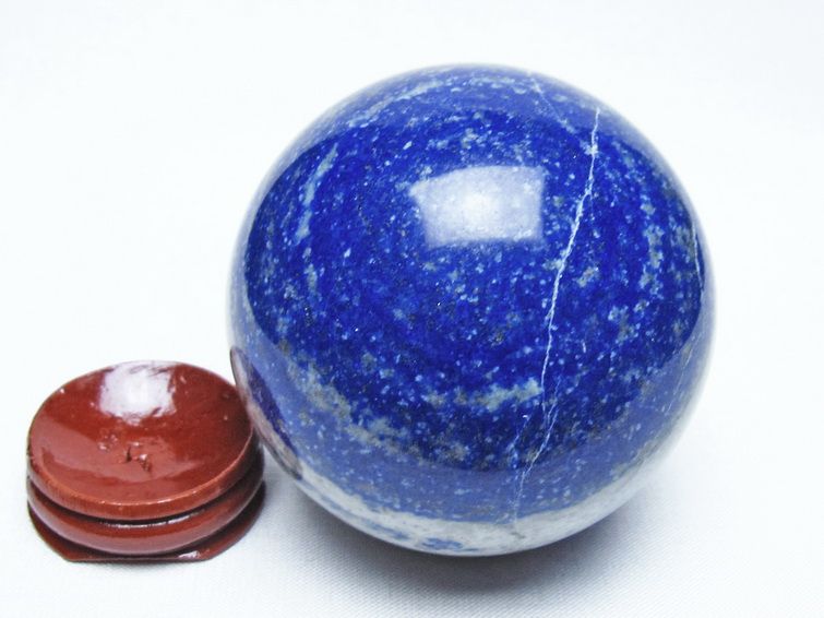 ラピスラズリ 丸玉 67mm スフィア 置物 一点物 151-10079