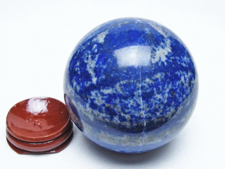 ラピスラズリ 丸玉 65mm スフィア 置物 一点物 151-10081