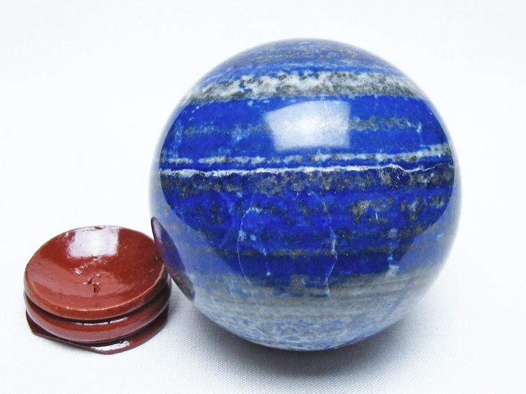 ラピスラズリ 丸玉 68mm スフィア 置物 一点物 151-10084