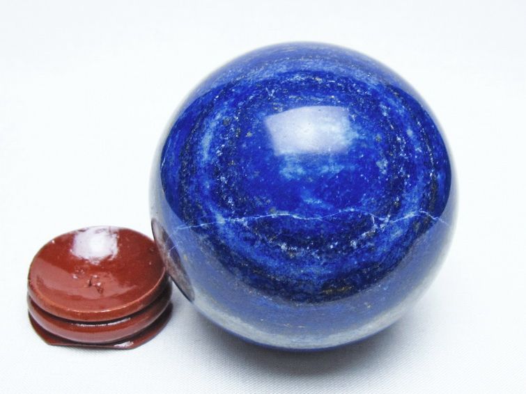 ラピスラズリ 丸玉 68mm スフィア 置物 一点物 151-10086