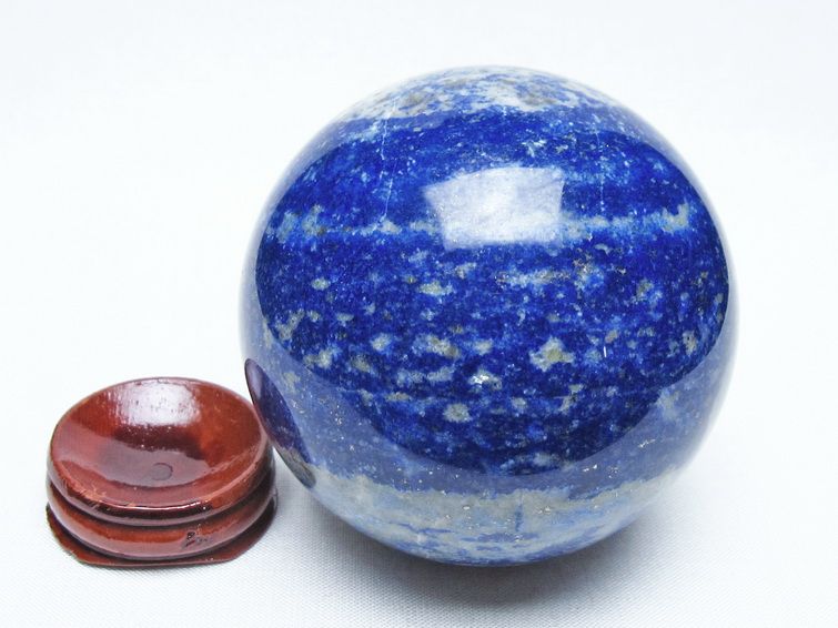 ラピスラズリ 丸玉 71mm スフィア 置物 一点物 151-10093