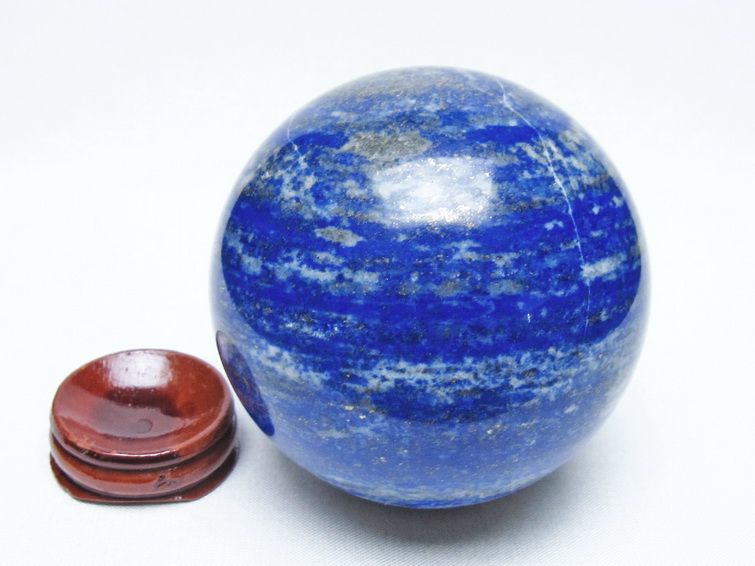 ラピスラズリ 丸玉 75mm スフィア 置物 一点物 151-10095