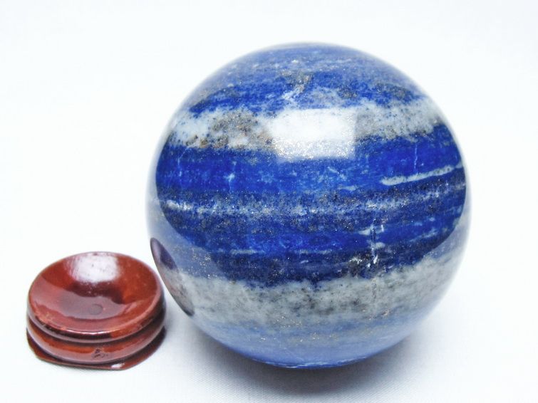ラピスラズリ 丸玉 75mm スフィア 置物 一点物 151-10096