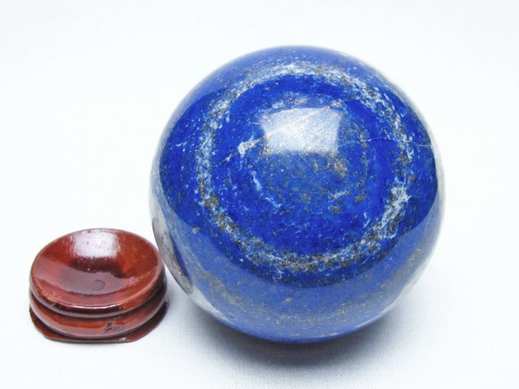 ラピスラズリ 丸玉 69mm スフィア 置物 一点物 151-10105