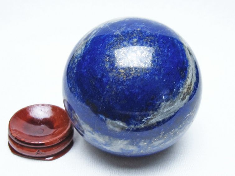 ラピスラズリ 丸玉 69mm スフィア 置物 一点物 151-10107
