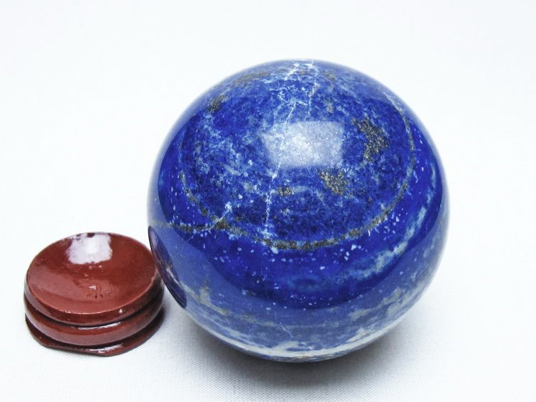 ラピスラズリ 丸玉 69mm スフィア 置物 一点物 151-10108