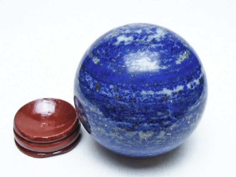 ラピスラズリ 丸玉 64mm スフィア 置物 一点物 151-10115