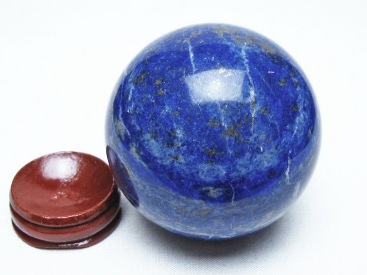 ラピスラズリ 丸玉 64mm スフィア 置物 一点物 151-10116