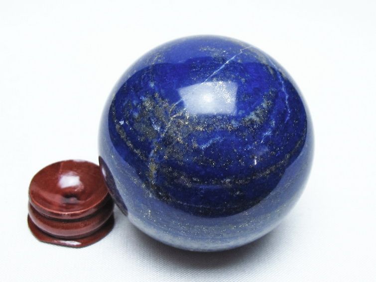 ラピスラズリ 丸玉 56mm スフィア 置物 一点物 151-10123