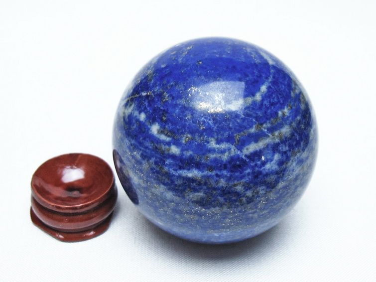 ラピスラズリ 丸玉 54mm スフィア 置物 一点物 151-10127