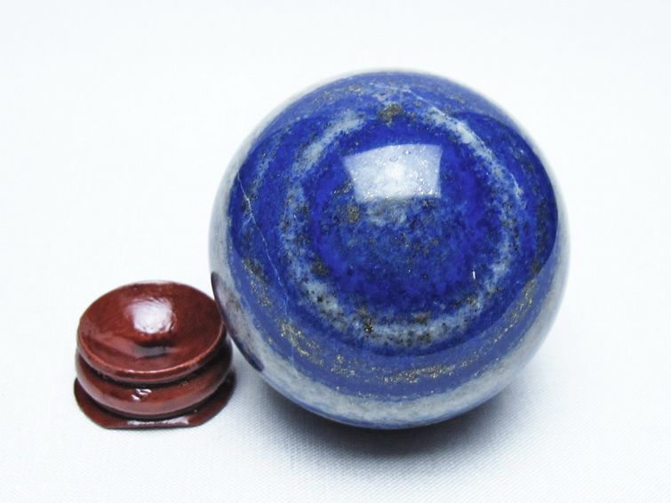 ラピスラズリ 丸玉 53mm スフィア 置物 一点物 151-10129