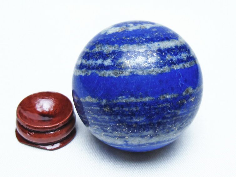ラピスラズリ 丸玉 50mm スフィア 置物 一点物 151-10134