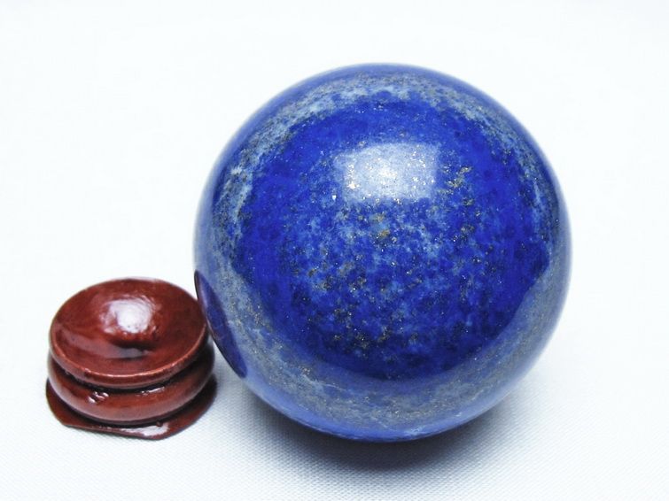 ラピスラズリ 丸玉 52mm スフィア 置物 一点物 151-10136