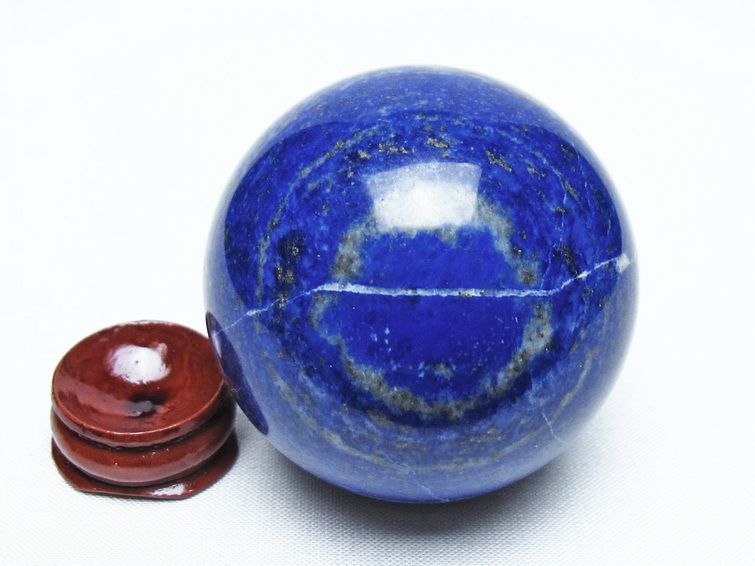 ラピスラズリ 丸玉 54mm スフィア 置物 一点物 151-10140