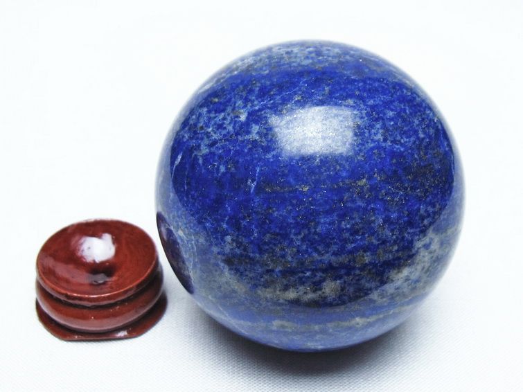 ラピスラズリ 丸玉 55mm スフィア 置物 一点物 151-10143
