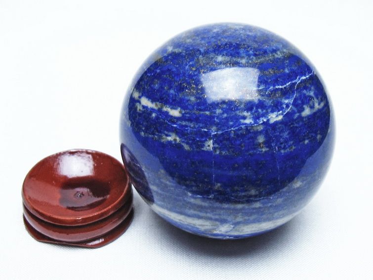ラピスラズリ 丸玉 62mm スフィア 置物 一点物 151-10151