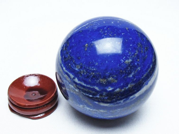 ラピスラズリ 丸玉 64mm スフィア 置物 一点物 151-10153