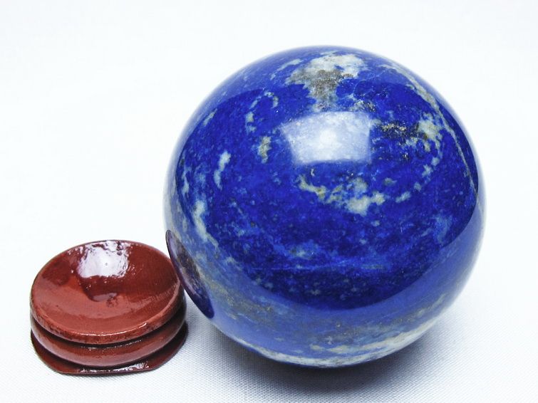 ラピスラズリ 丸玉 65mm スフィア 置物 一点物 151-10156