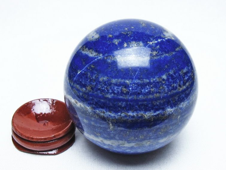ラピスラズリ 丸玉 66mm スフィア 置物 一点物 151-10157