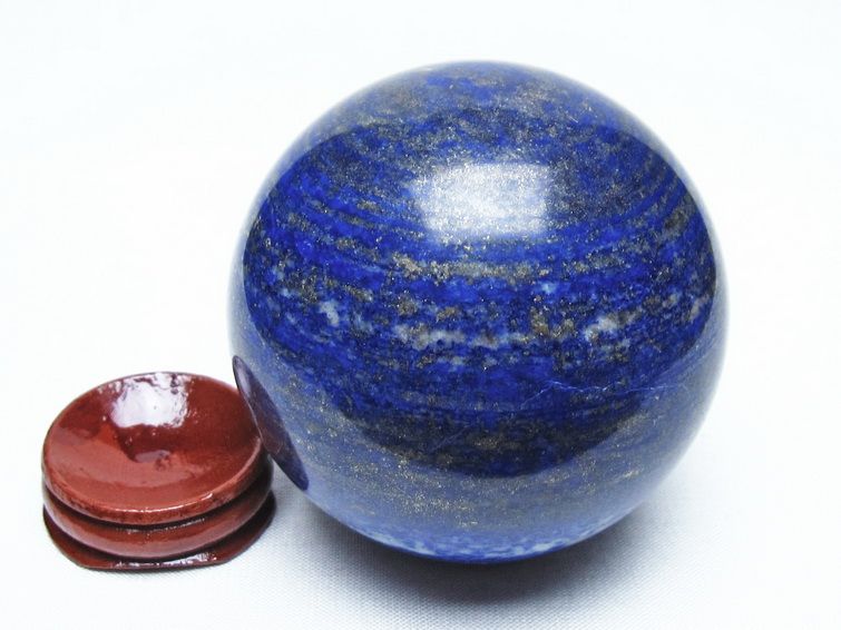 ラピスラズリ 丸玉 68mm スフィア 置物 一点物 151-10158