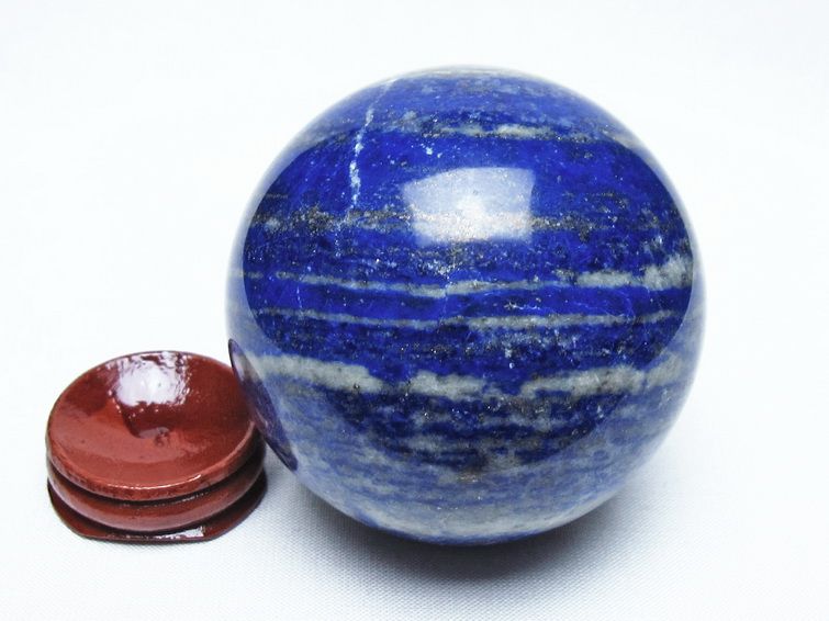 ラピスラズリ 丸玉 68mm スフィア 置物 一点物 151-10159
