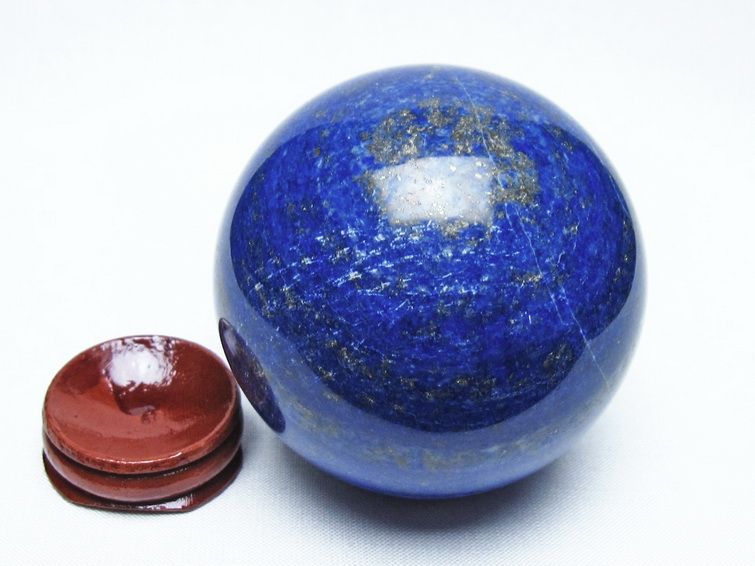 ラピスラズリ 丸玉 69mm スフィア 置物 一点物 151-10160
