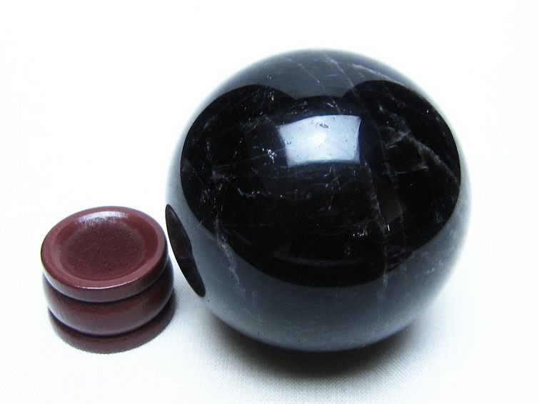 モリオン スフィア 黒水晶 丸玉 52mm 置物 原石 一点物 151-10302