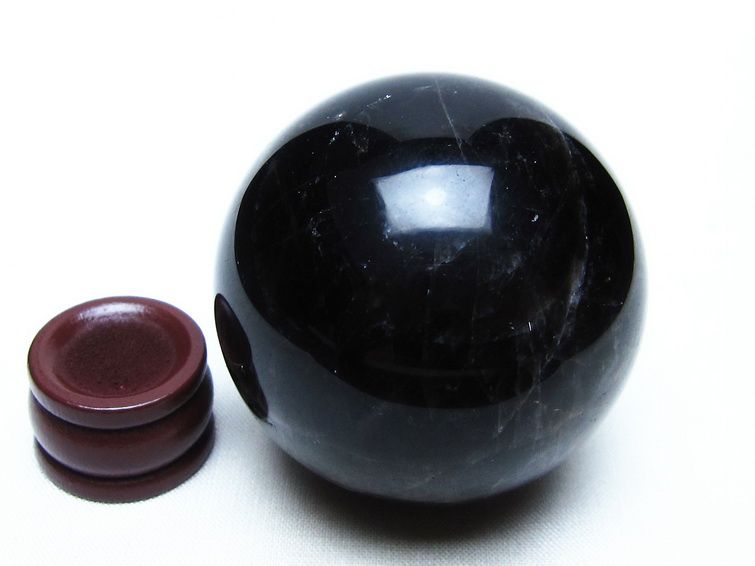 モリオン スフィア 黒水晶 丸玉 53mm 置物 原石 一点物 151-10307
