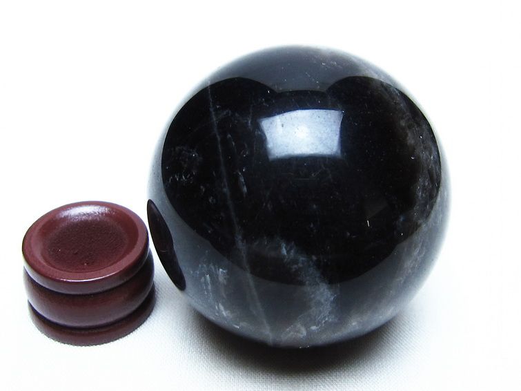 モリオン スフィア 黒水晶 丸玉 53mm 置物 原石 一点物 151-10308