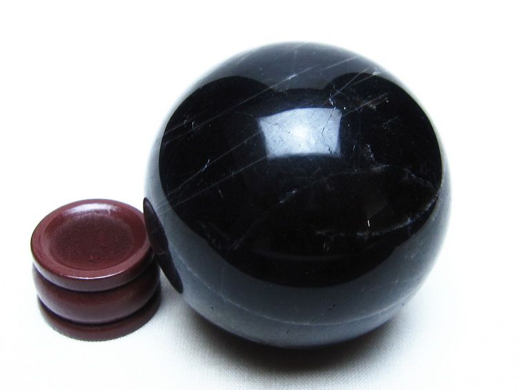 モリオン スフィア 黒水晶 丸玉 54mm 置物 原石 一点物 151-10310