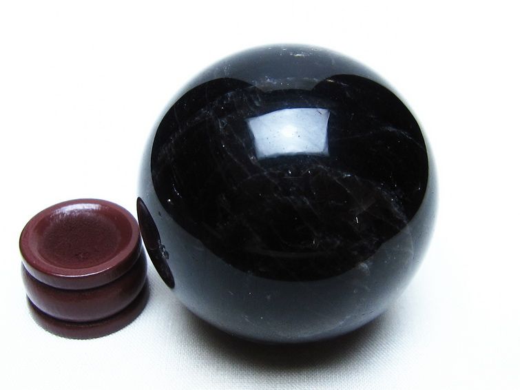 モリオン スフィア 黒水晶 丸玉 54mm 置物 原石 一点物 151-10311