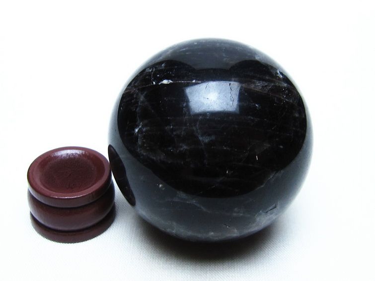 モリオン スフィア 黒水晶 丸玉 54mm 置物 原石 一点物 151-10312