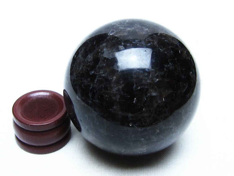 モリオン スフィア 黒水晶 丸玉 54mm 置物 原石 一点物 151-10313
