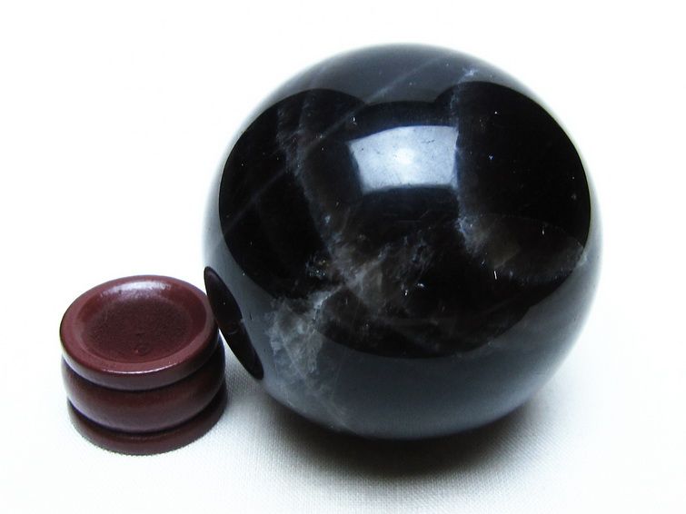 モリオン スフィア 黒水晶 丸玉 56mm 置物 原石 一点物 151-10317