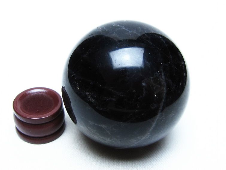 モリオン スフィア 黒水晶 丸玉 56mm 置物 原石 一点物 151-10319