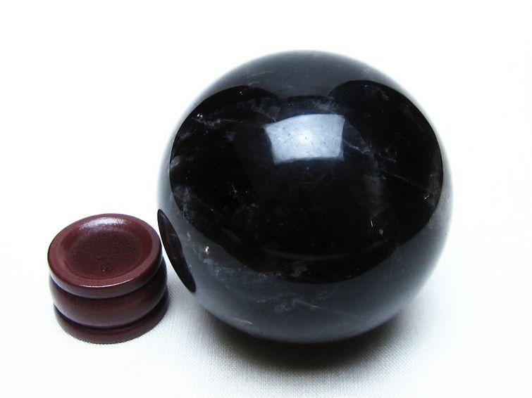 モリオン スフィア 黒水晶 丸玉 57mm 置物 原石 一点物 151-10325
