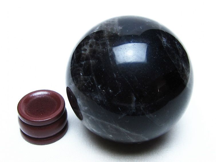 モリオン スフィア 黒水晶 丸玉 58mm 置物 原石 一点物 151-10329