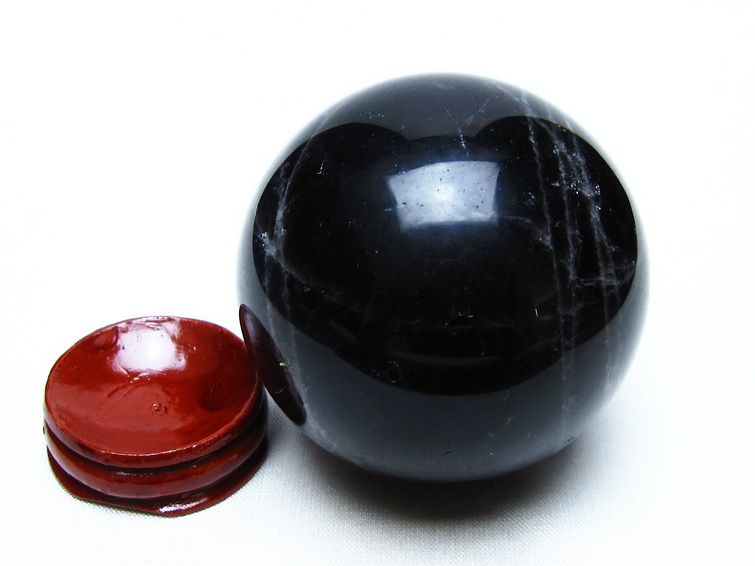 モリオン スフィア 黒水晶 丸玉 60mm 置物 原石 一点物 151-10332