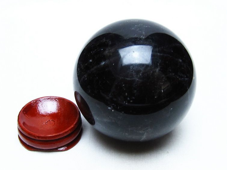 モリオン スフィア 黒水晶 丸玉 63mm 置物 原石 一点物 151-10368